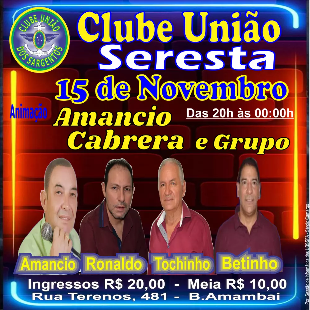 Seresta do Clube União 15/11/2023